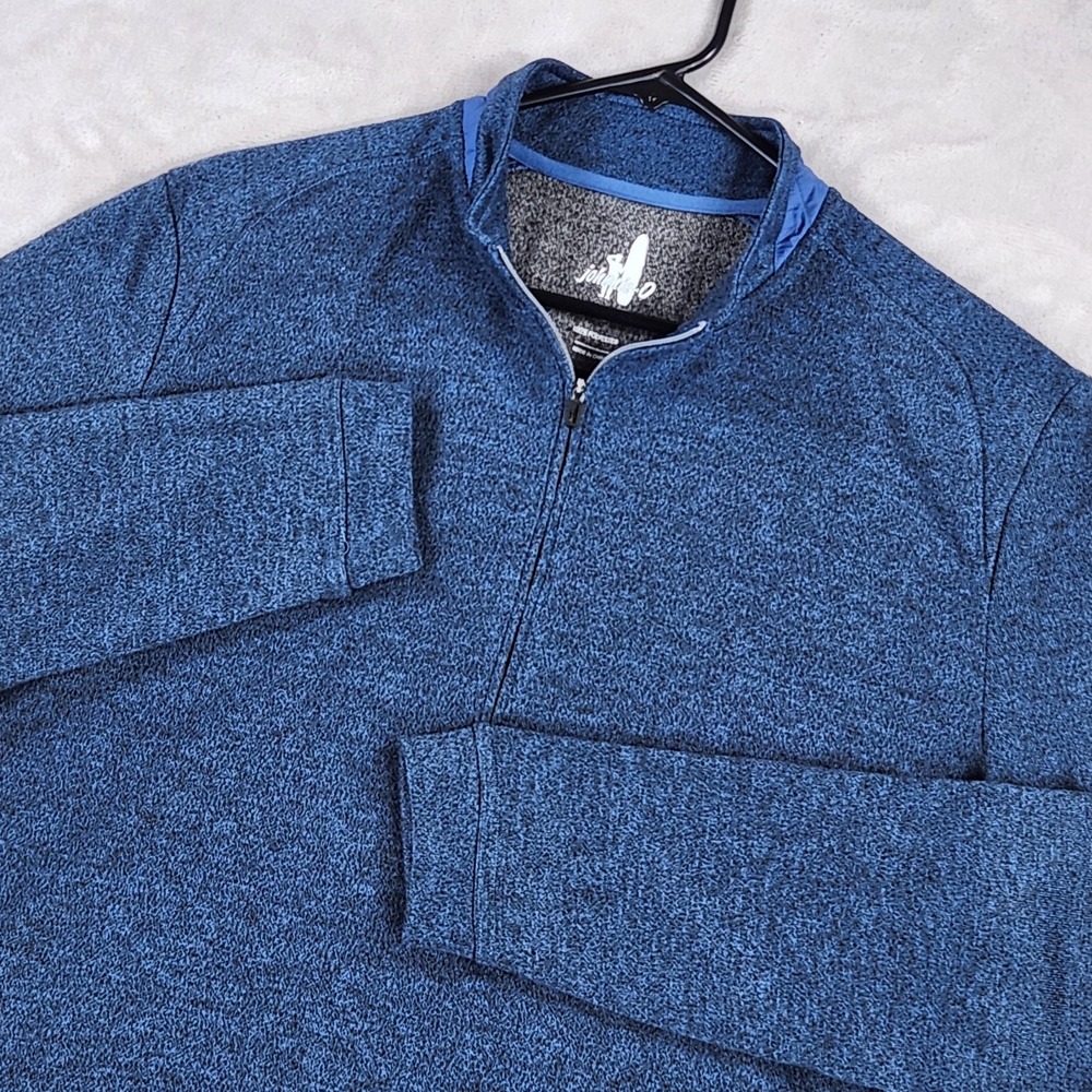 Johnnie-O Pullover Mens Large Blue Reflex 1/4 Zip Performance Knit Golf Layer
